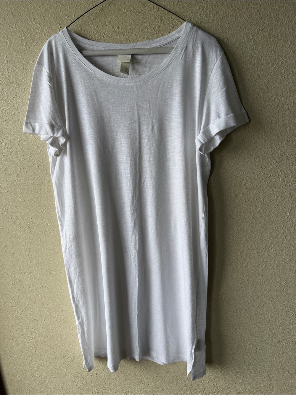 H&M White Swim Coverup Tee Dress
